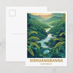 Cartão Postal Xishuangbanna RainForest Yunan Tiongkok Viagem