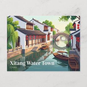 Cartão Postal Xitang Water Town China