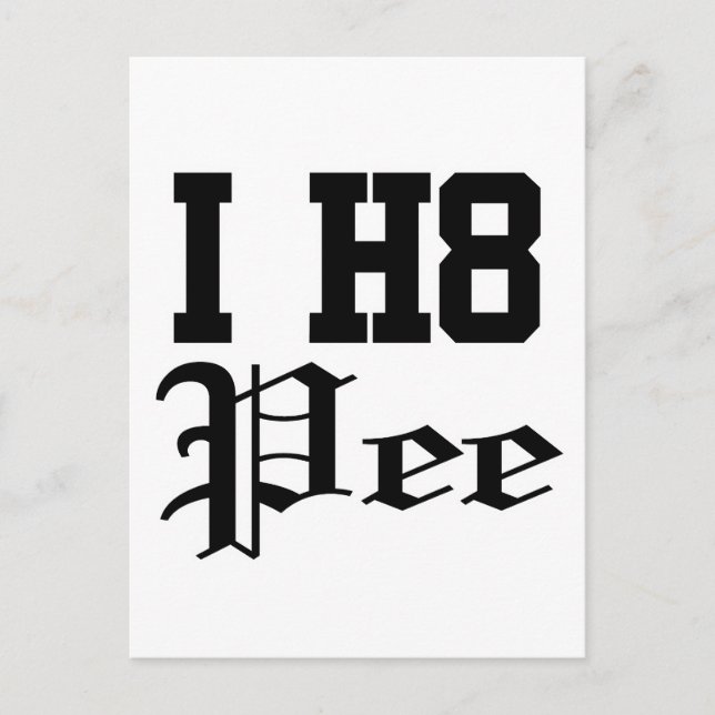 Cartão Postal xixi (Frente)