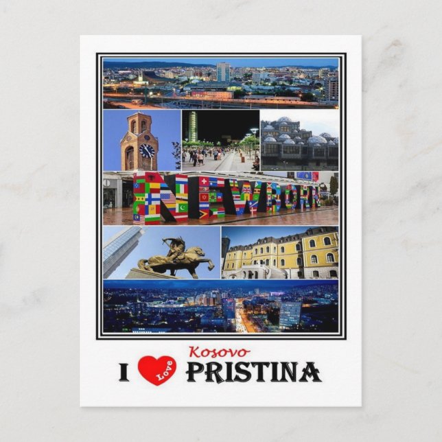 Cartão Postal XK Kosovo - Pristina - (Frente)