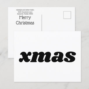 Cartão Postal Xmas de Orçamento