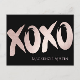 Cartão Postal XOXO - Cor-de-rosa | Vazio de Escoamento com Escov