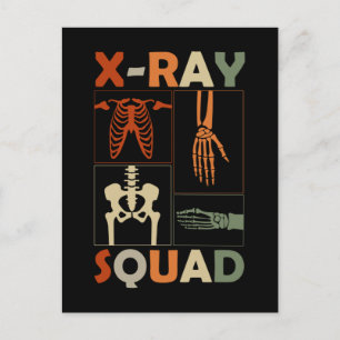 Cartão Postal Xray Skeleton Bones Radiologista Funny Radiology