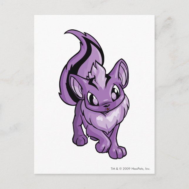 Cartão Postal Xweetok Roxo (Frente)