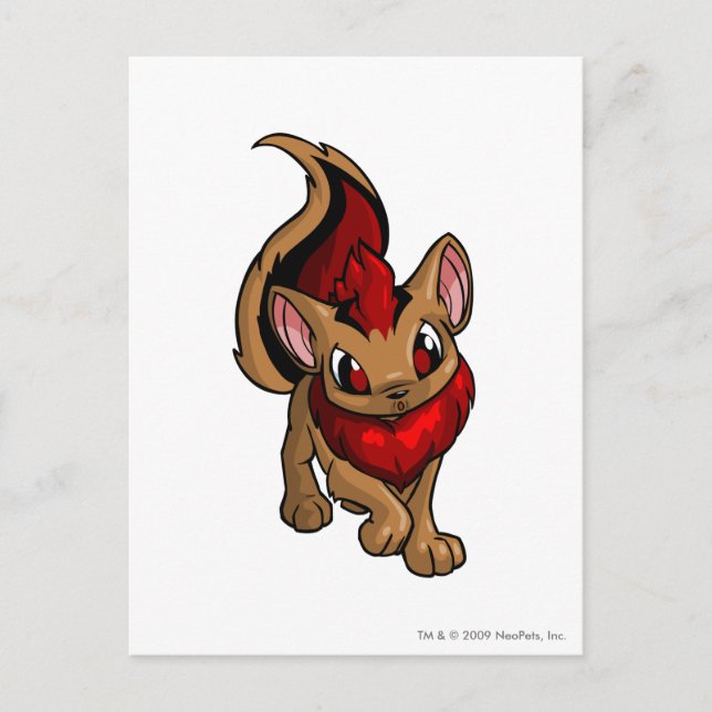 Cartão Postal Xweetok Vermelho (Frente)