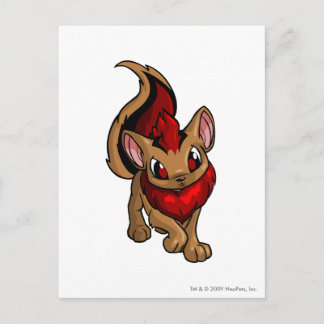 Cartão Postal Xweetok Vermelho