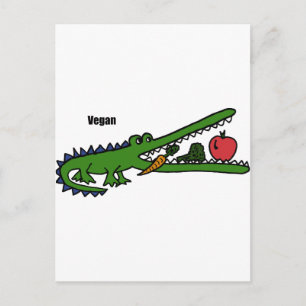 Cartão Postal XX- Crocodilo Vegan