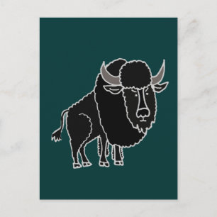 Cartão Postal XX- Desenho Animado Incrível de Búfalo