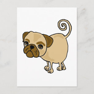 Cartão Postal XX - Engraçado Cartografia de Cachorro Cachorro