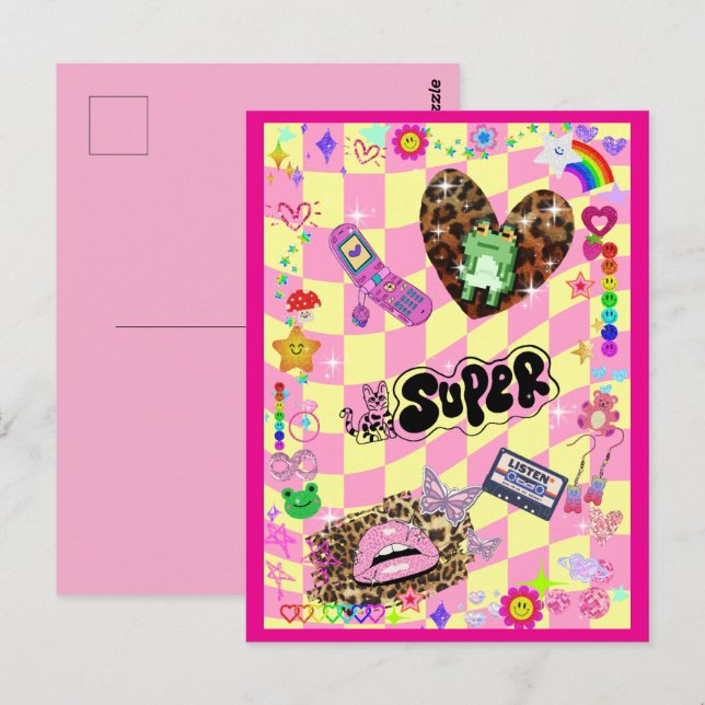 CARTÃO POSTAL Y2Kかわいい♡ (Frente/Verso)