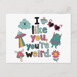 Cartão Postal Y2K Stickerbomb Trendy Indie Pop Art