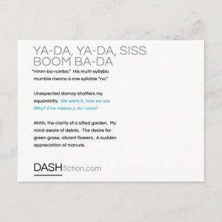 Cartão Postal Ya-Da, Ya-Da, Siss Boom, Ba-Da