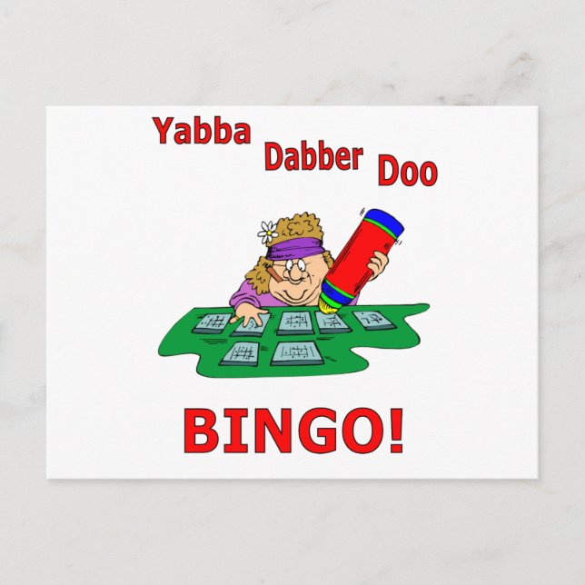 Cartão Postal Yabba Dabber Doo - BINGO (Frente)
