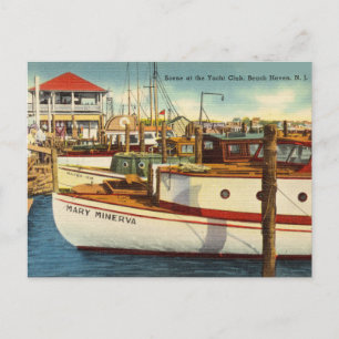 Cartão Postal Yacht Club, Beach Haven, Nova Jersey