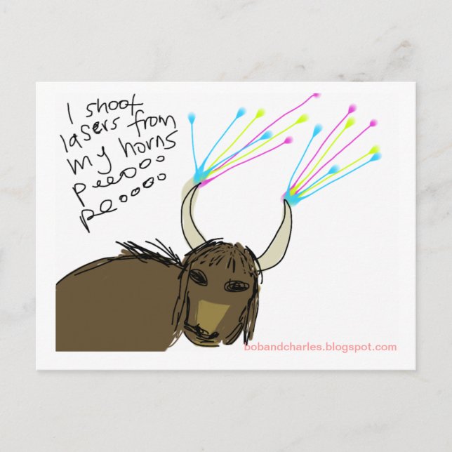 Cartão Postal Yak Cósmico #3 (Frente)