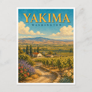 Cartão Postal Yakima Washington Yakima Valley GeoSaga