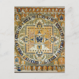 Cartão Postal Yamantaka Vajrabhairava Mandala da divindade tibet