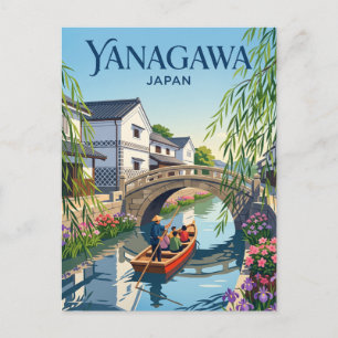 Cartão Postal Yanagawa Japão