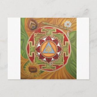 Cartão Postal Yantra de Krishna