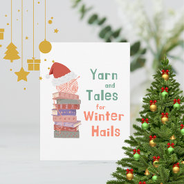 Cartão Postal Yarn and Tales for Winter Hails Christmas