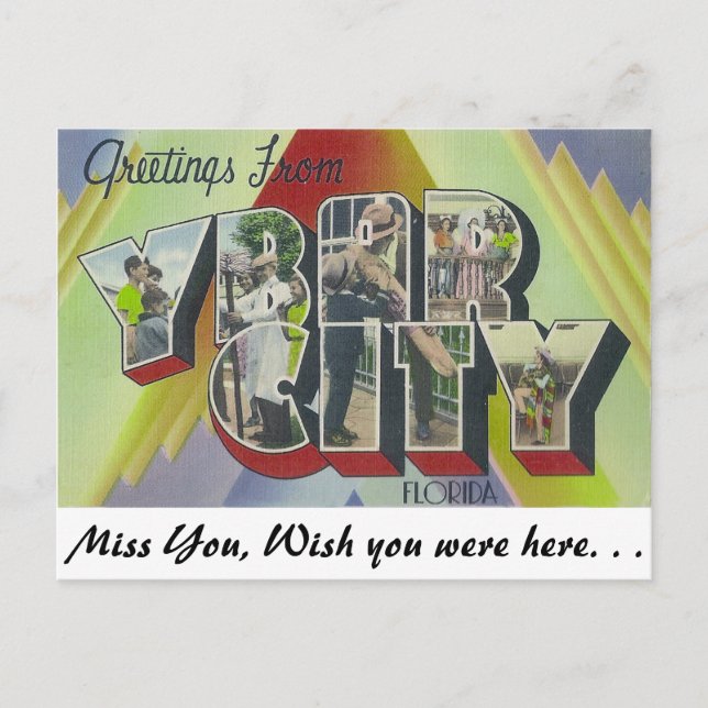 Cartão Postal Ybor City, Flórida (Frente)