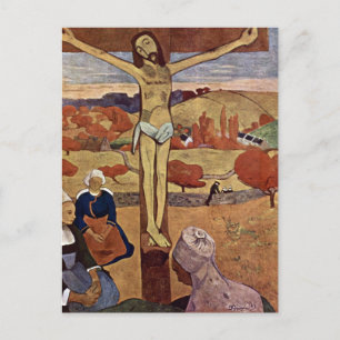 Cartão Postal Yellow Christ by Paul Gauguin, Vintage Fine Art