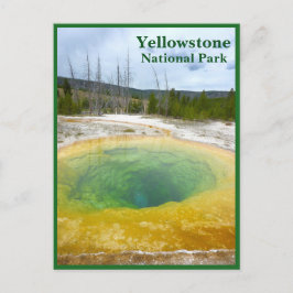 Cartão Postal Yellowstone: Morning Glory Piscina com texto