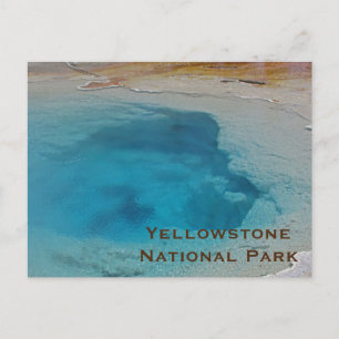 Cartão Postal Yellowstone Stunning Blue Piscina Photo National P