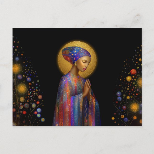 Cartão Postal Yemaya Deusa of Love Protection Retrato de cura (Frente)