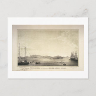 Cartão Postal Yerba Buena (agora São Francisco) Primavera 1837