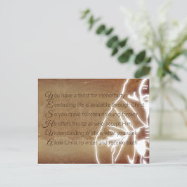Cartão Postal YESHUA Messiah Jesus Christ Christian Poem