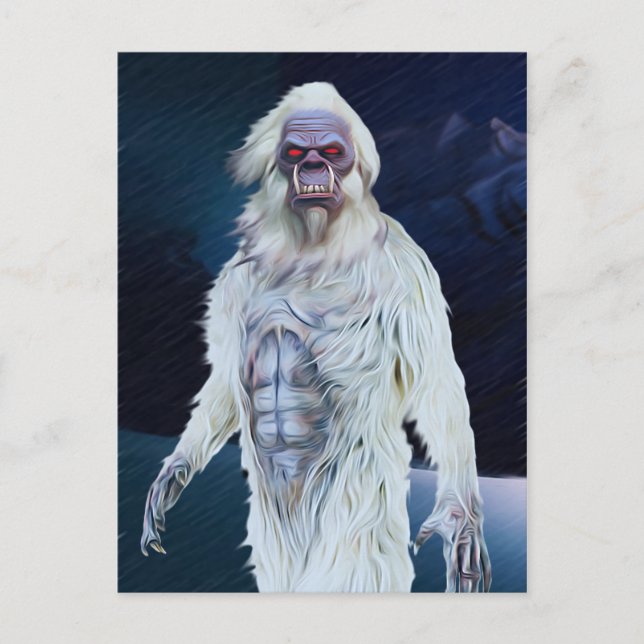 Cartão Postal Yeti (Creeptid) (Frente)