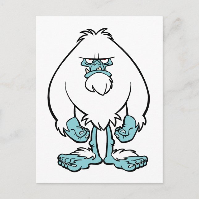 Cartão Postal Yeti desapontado (Frente)