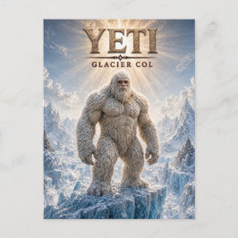 Cartão Postal Yeti Glacier Col Dark Cinema