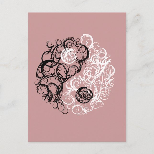 Cartão Postal Yin Yang (Frente)