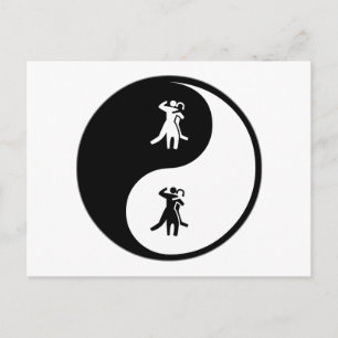 Cartão Postal Yin Yang Dance