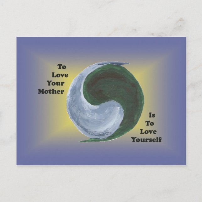 Cartão Postal Yin Yang Earth (Frente)