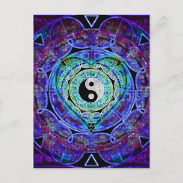 Cartão Postal Yin Yang Energy Flow