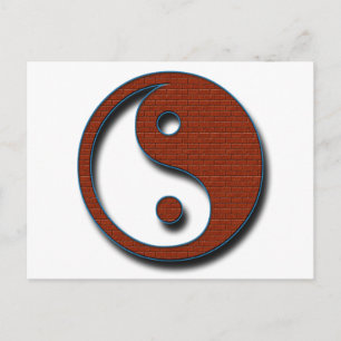 Cartão Postal Yin Yang por Shirley Taylor