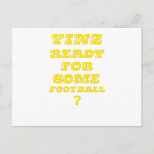 Cartão Postal Yinz Pronta Para Algum Futebol