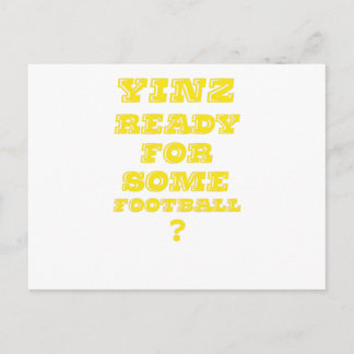 Cartão Postal Yinz Pronta Para Algum Futebol