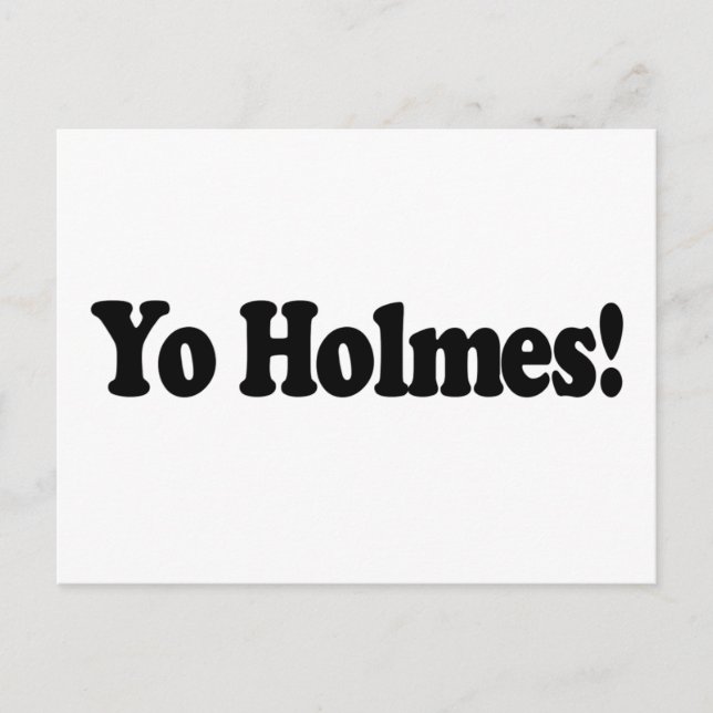 Cartão Postal Yo Holmes (Frente)