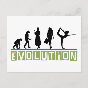 Cartão Postal Yoga Gift Evolution