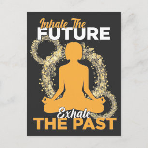 Cartão Postal Yoga Inspiração - Citação positiva Namaste espirit