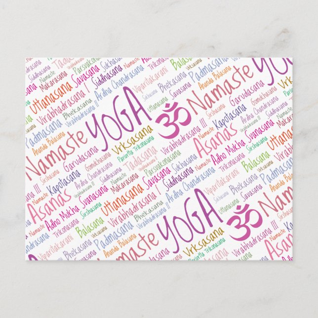 Cartão Postal Yoga Lover (Frente)