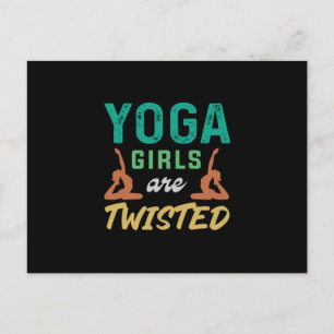Cartão Postal Yoga Lover Raparigas Yoga São Torcidas