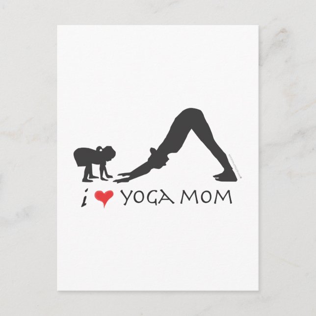 Cartão Postal Yoga Mãe (Frente)