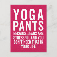 Yoga Pants Stresful Engraçado Cote