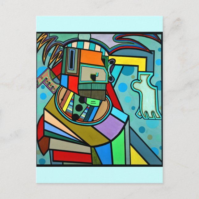 Cartão Postal "Yoga" por Ruchell Alexander (Frente)