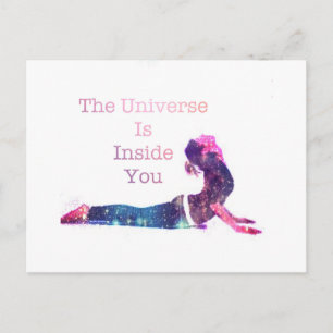 Cartão Postal Yoga Pose Unificada